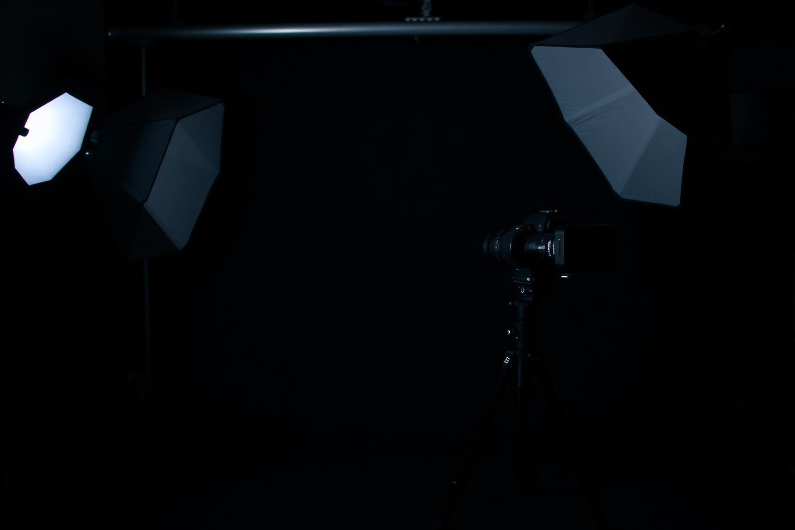 Behind the scenes of the Phoenix headshot studio lighting setup